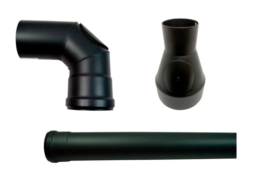 Flue pipe 80 mm for pellet stoves